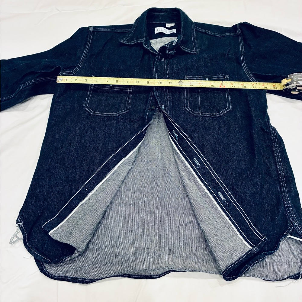 Gustin selvedge denim workshirt